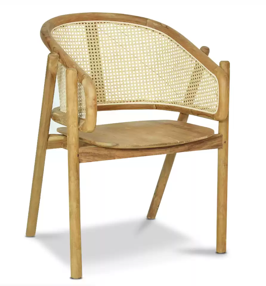 MAJUHOME DOTATO Lounge Chair Natural Teak