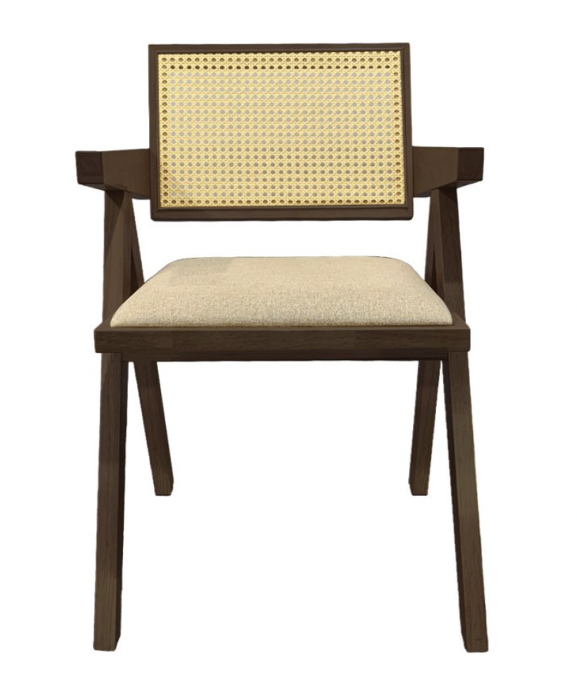 More Design Kaven Rattan Arm Dining Chair