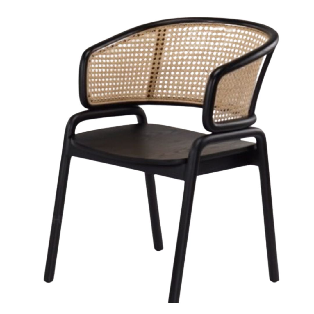 Nicchris Belly Rattan Dining Chair