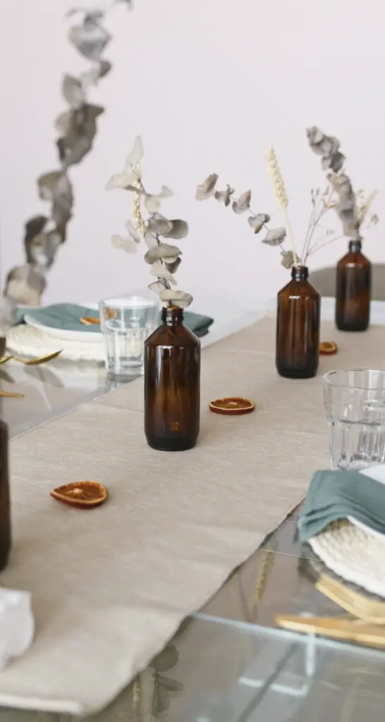 Rustic Thanksgiving table centerpiece