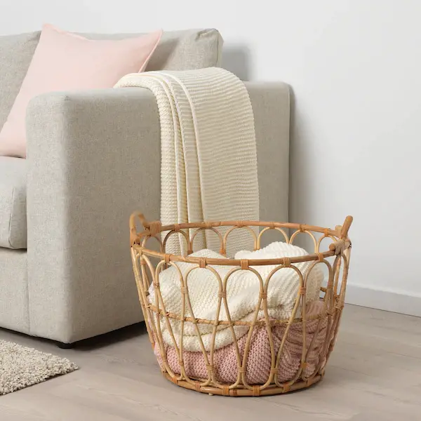 Rattan basket Ikea