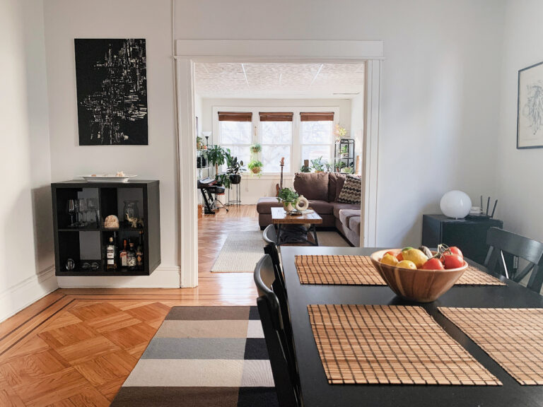 Railroad-Style Apartment In NYC Is Now A Bright Tropical Home