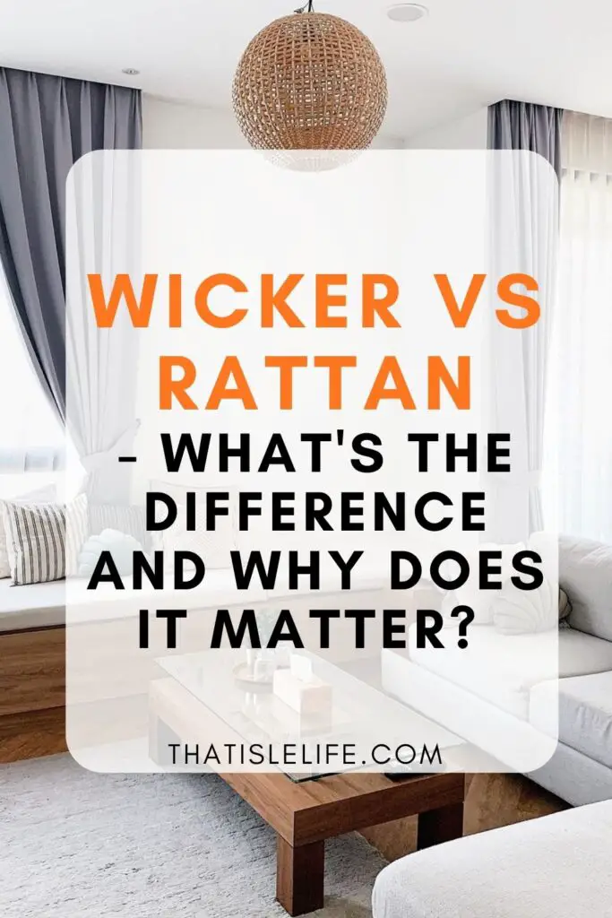 Wicker vs Rattan