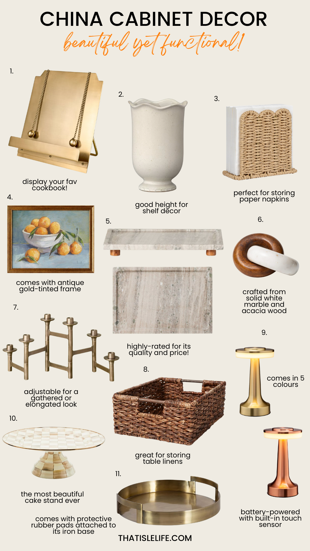 China Cabinet Decor For Shelves