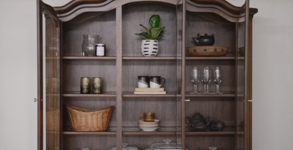 How To Style A China Cabinet In Six Easy Steps - Before and After Photos! - That Isle Life