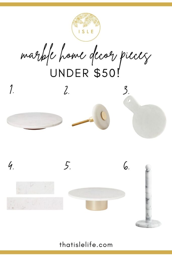 Marble home decor pieces under $50