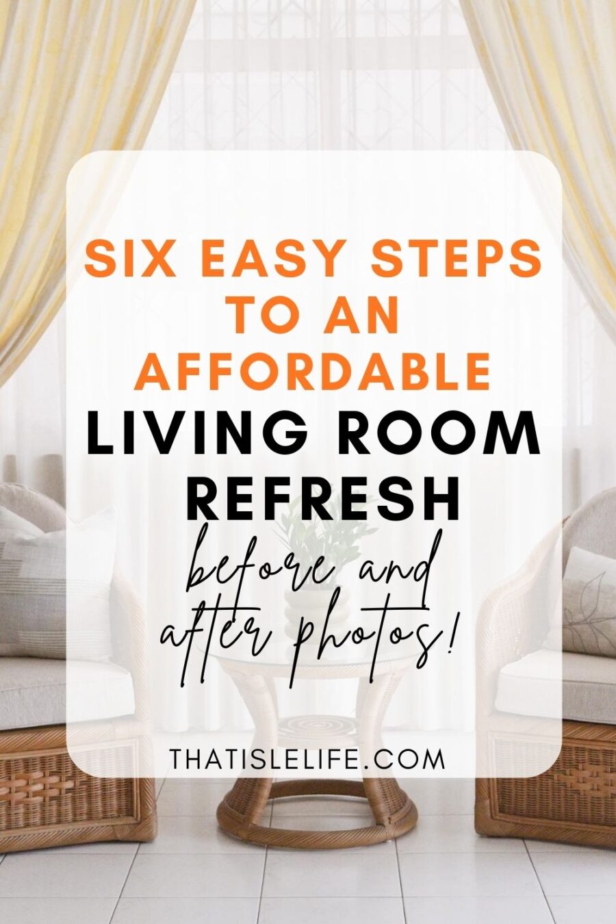 Six Easy Steps To An Affordable Living Room Refresh