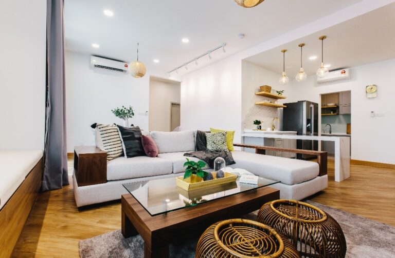 Living room - Then