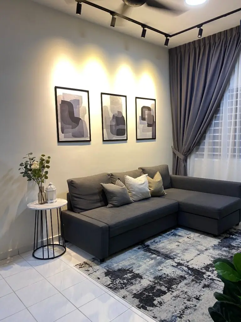 Grey modern living room