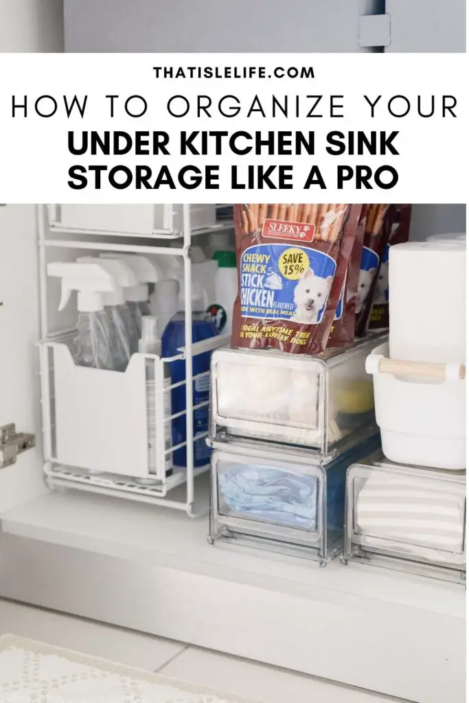 How to organize your under kitchen sink storage like a pro