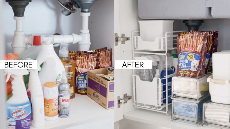 Under the kitchen sink organization