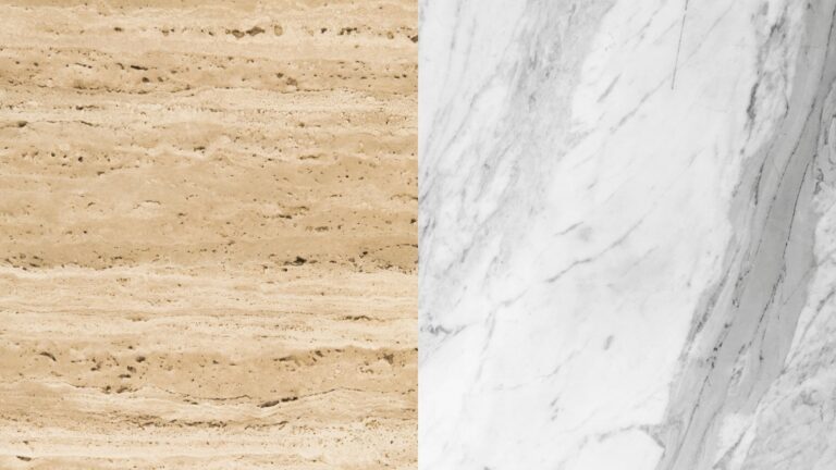 Travertine vs marble