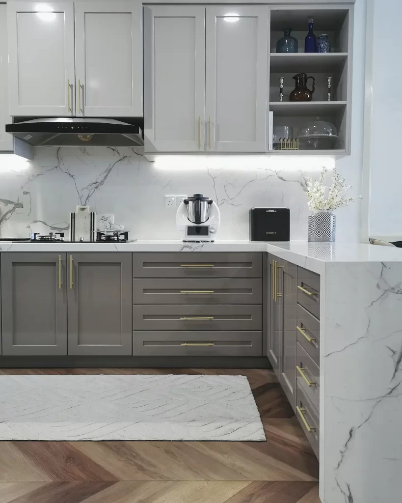 Grey modern kitchen