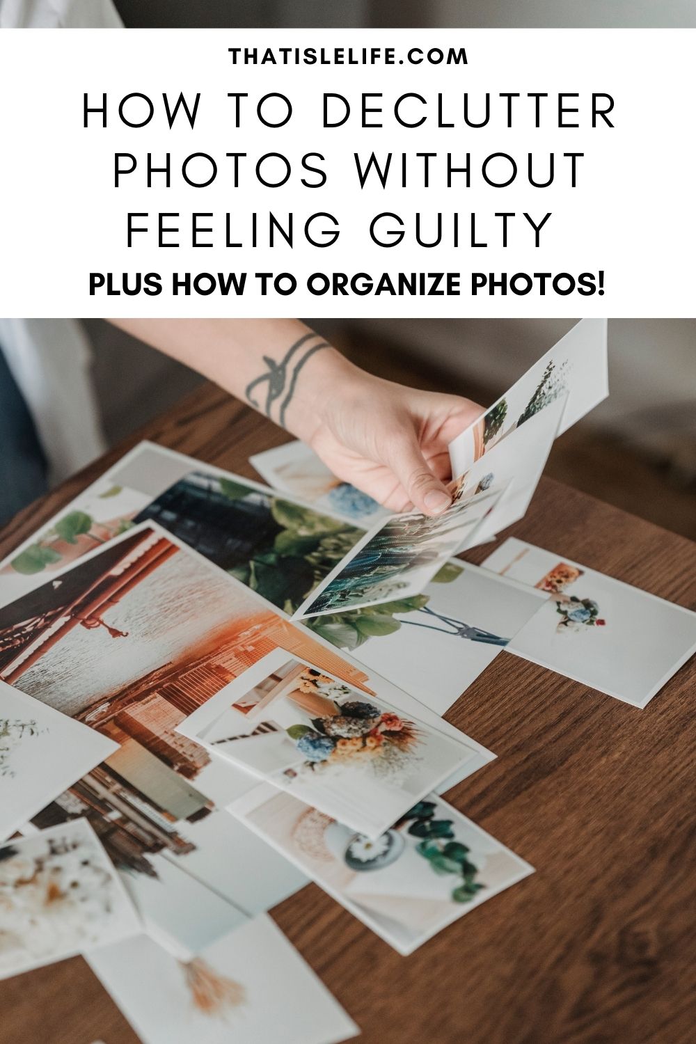 How To Declutter Photos In Your Home Without Feeling Guilty