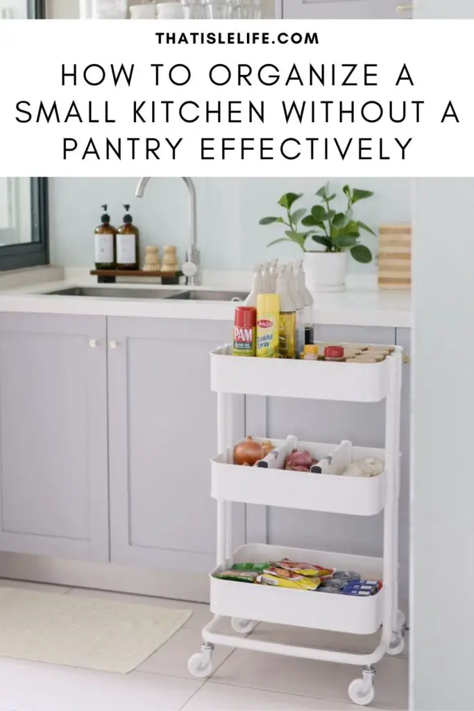 How to organize a small kitchen without a pantry