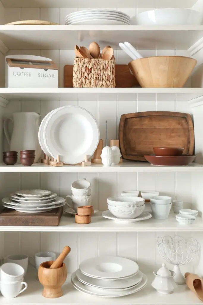 Kitchen organization - shelves