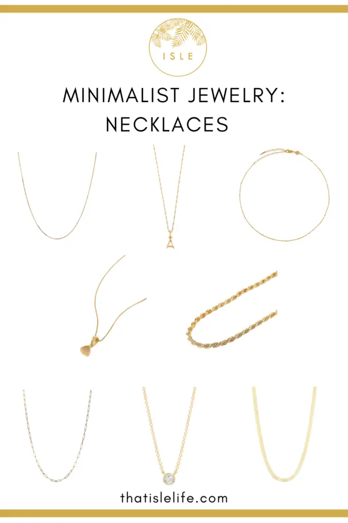 Minimalist Jewelry Collection Necklaces