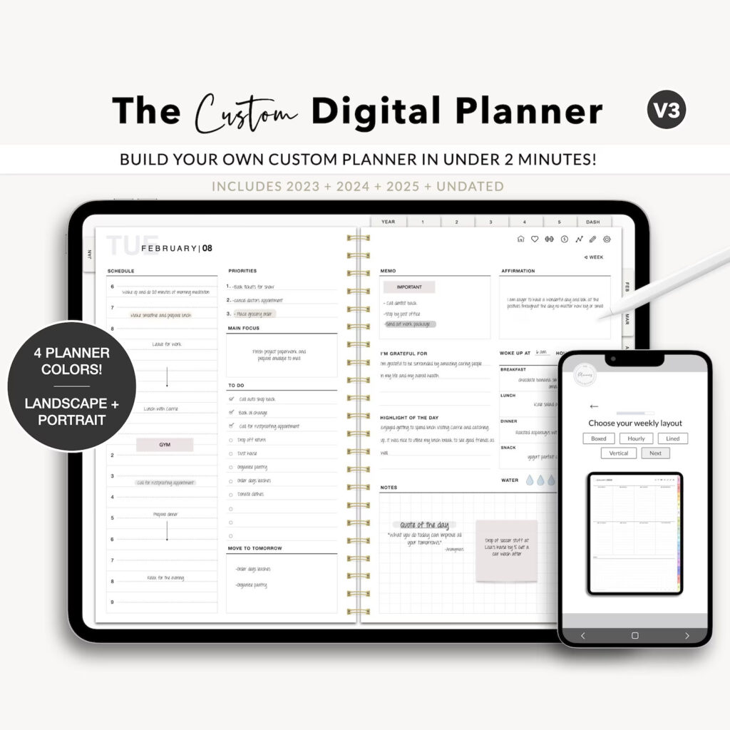 Best Custom Digital Planner