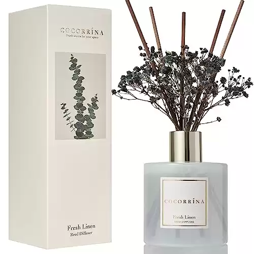 Cocorrína Reed Diffuser Sets - 6.7 oz Fresh Linen Scented Diffuser