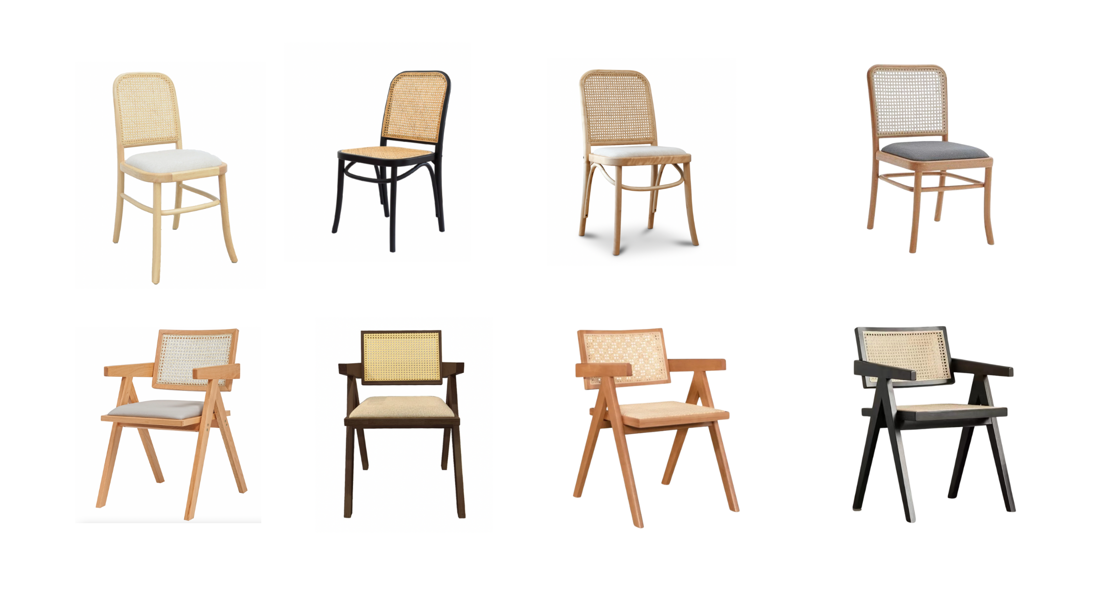 Rattan dining chairs - Malaysia