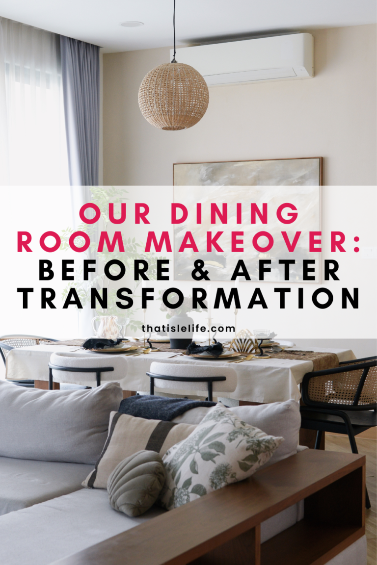 Our Dining Room Makeover - Before & After Transformation! - That Isle Life