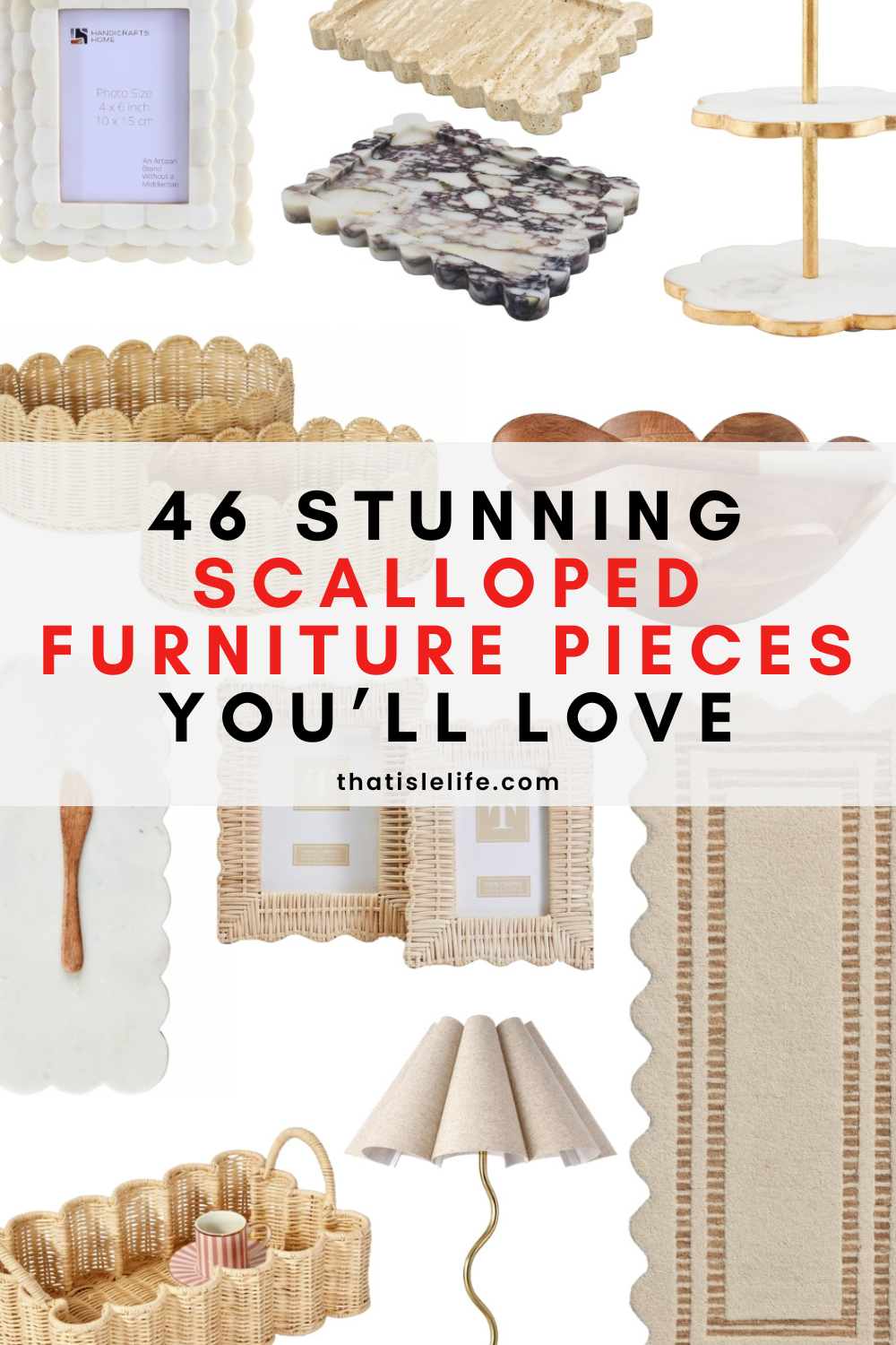 46 Stunning Scalloped Furniture Pieces You'll Love