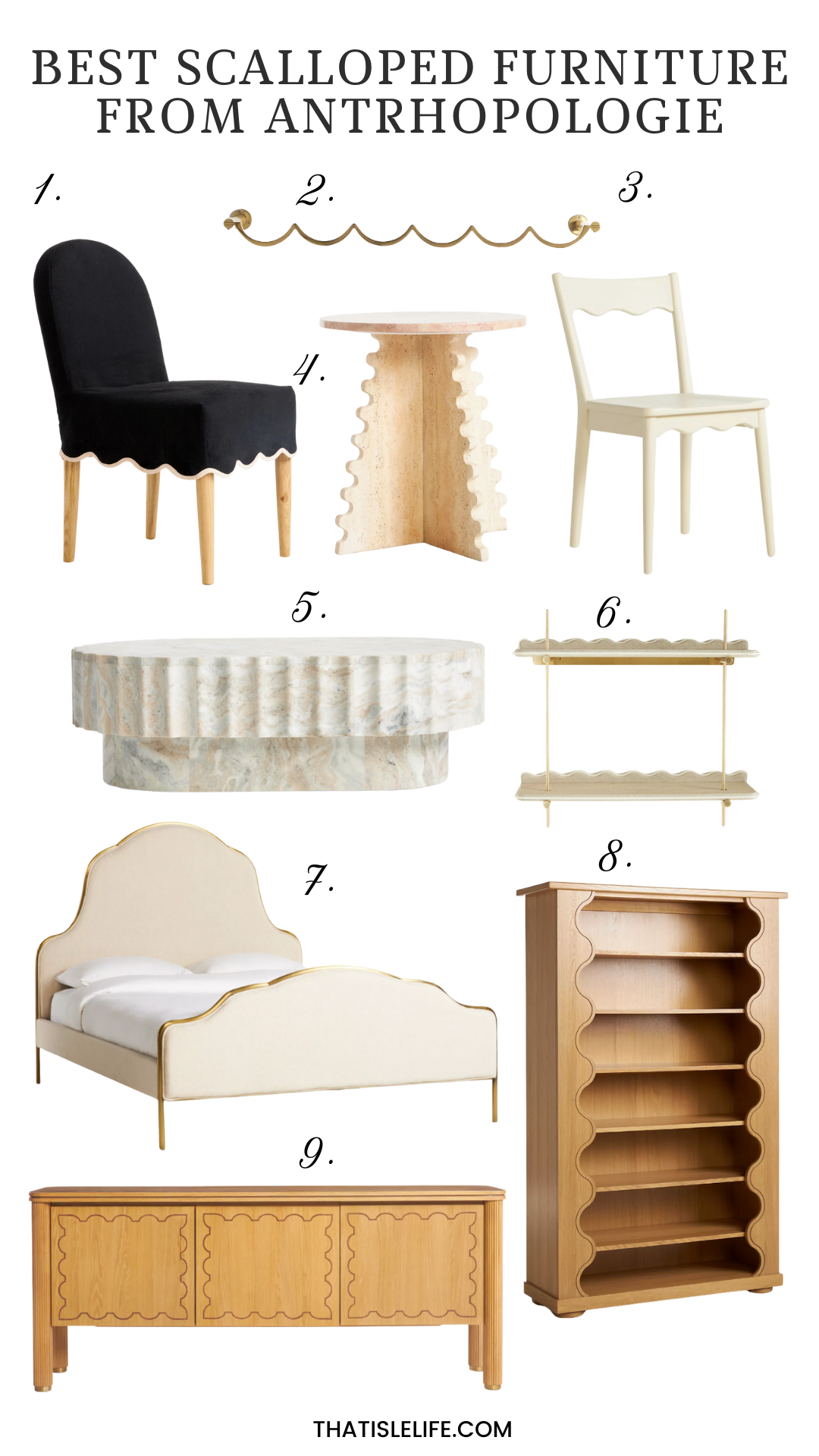 Best Scalloped Furniture From Anthropologie