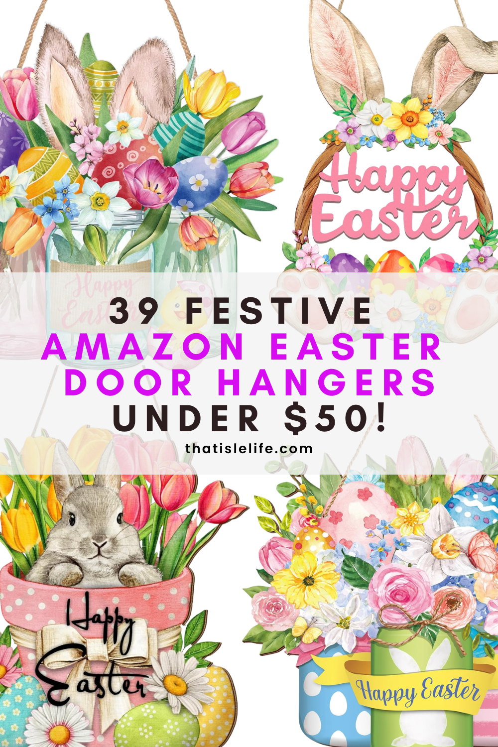 39 Festive Amazon Easter Door Hangers Under $50