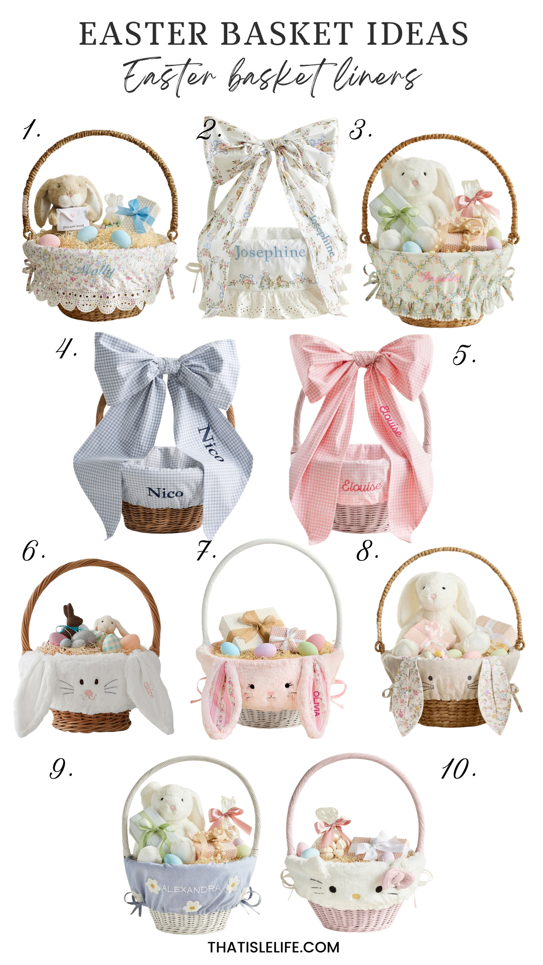 Easter Basket Ideas - Easter Basket Liners