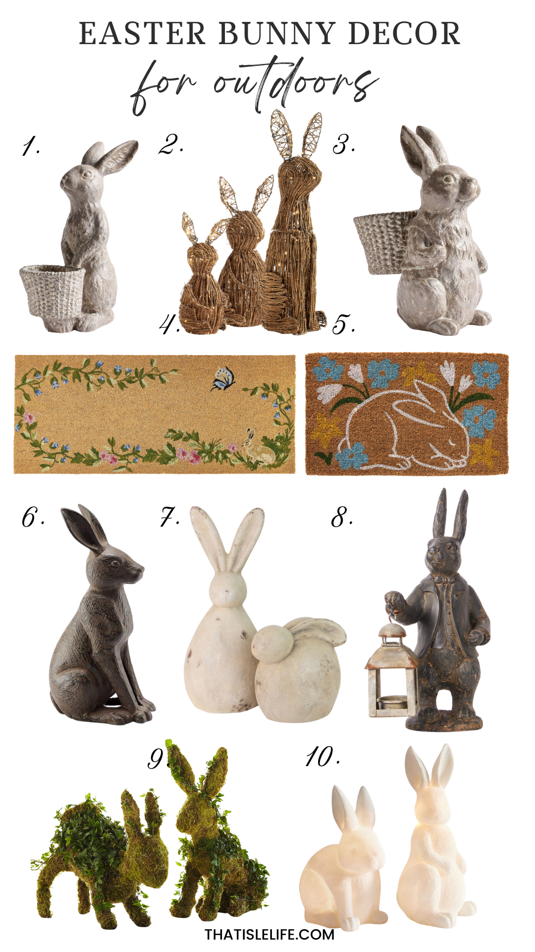 Easter Bunny Decor For Outdoors