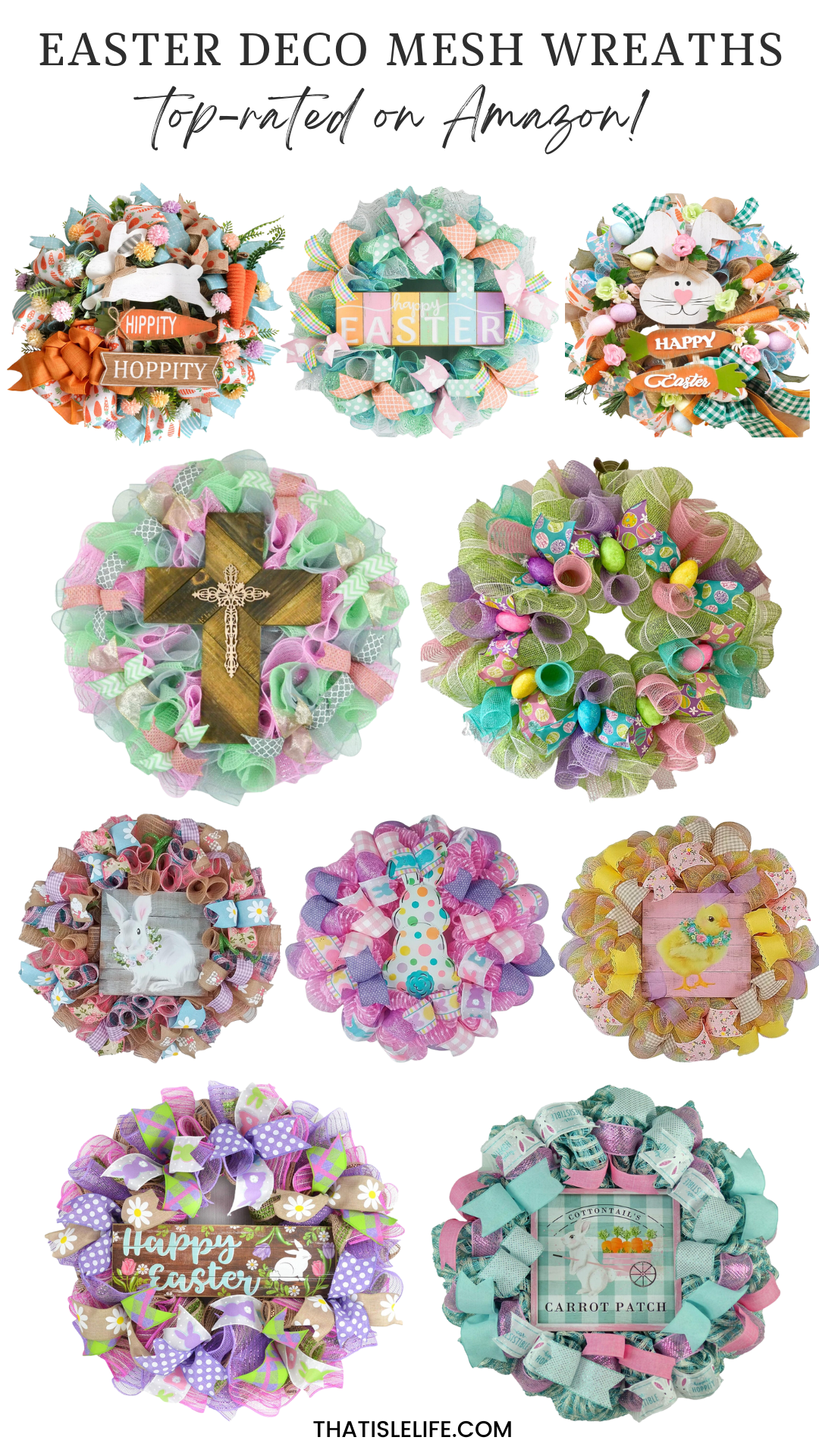 Easter Deco Mesh Wreaths Amazon