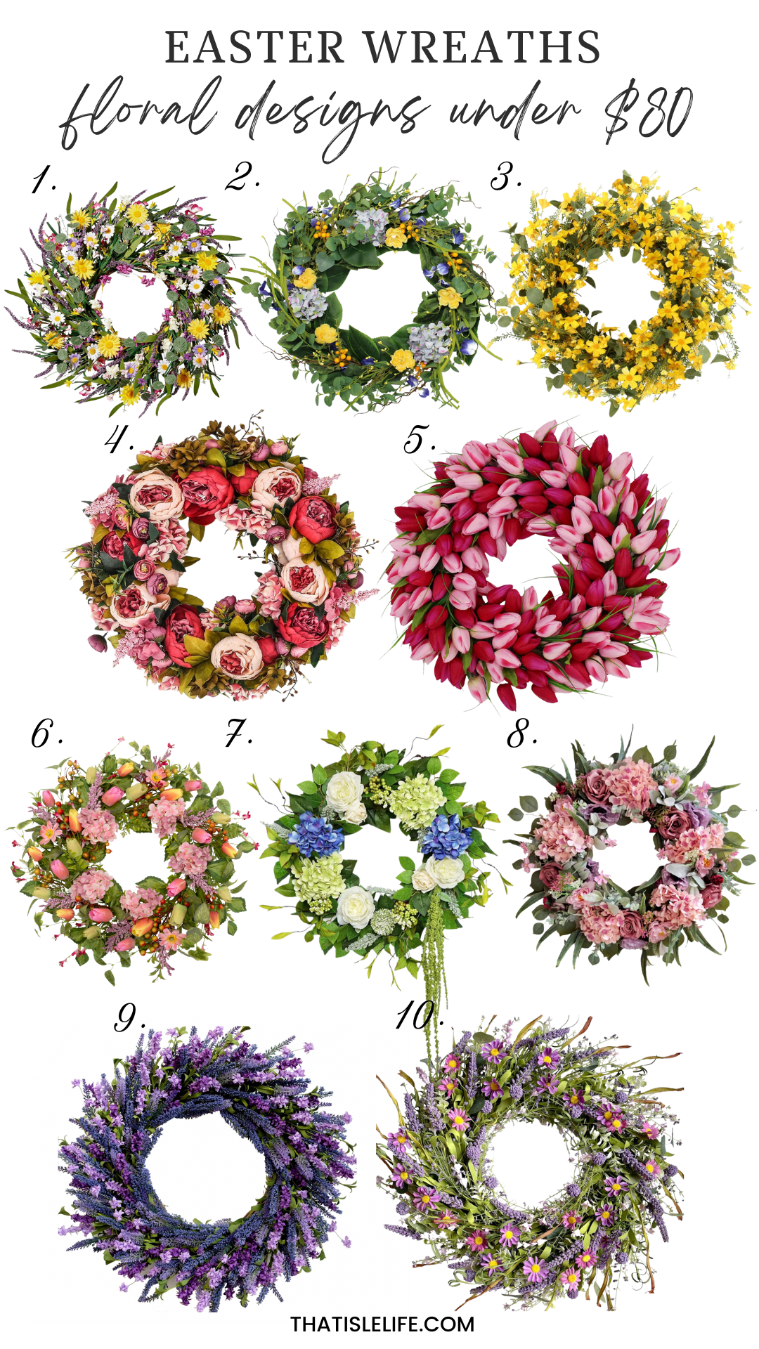 Easter Wreaths - Floral Designs Under $80