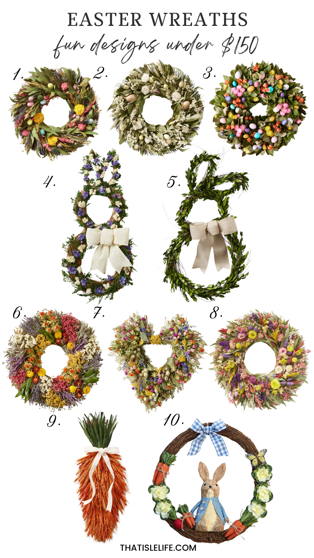 Easter Wreaths - Fun Designs Under $150