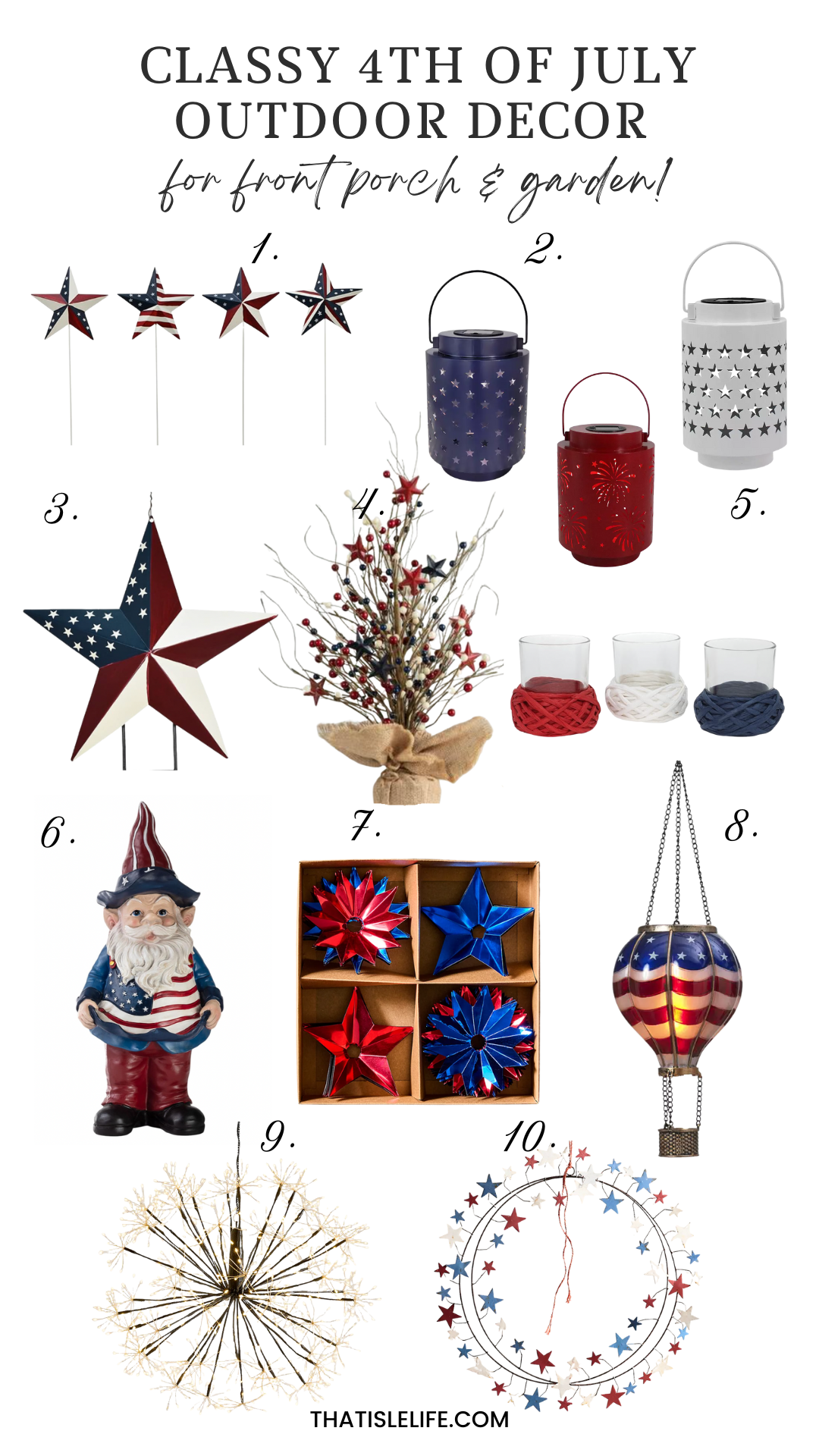 Classy 4th Of July Outdoor Decor For Garden