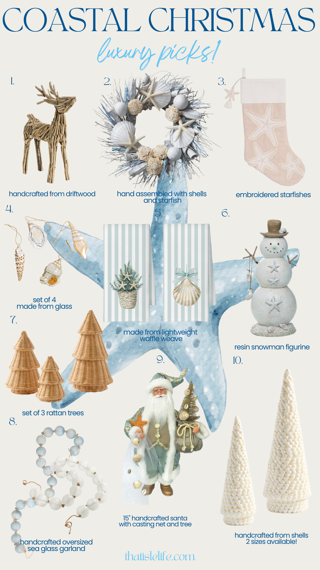 Coastal Christmas Luxury Picks