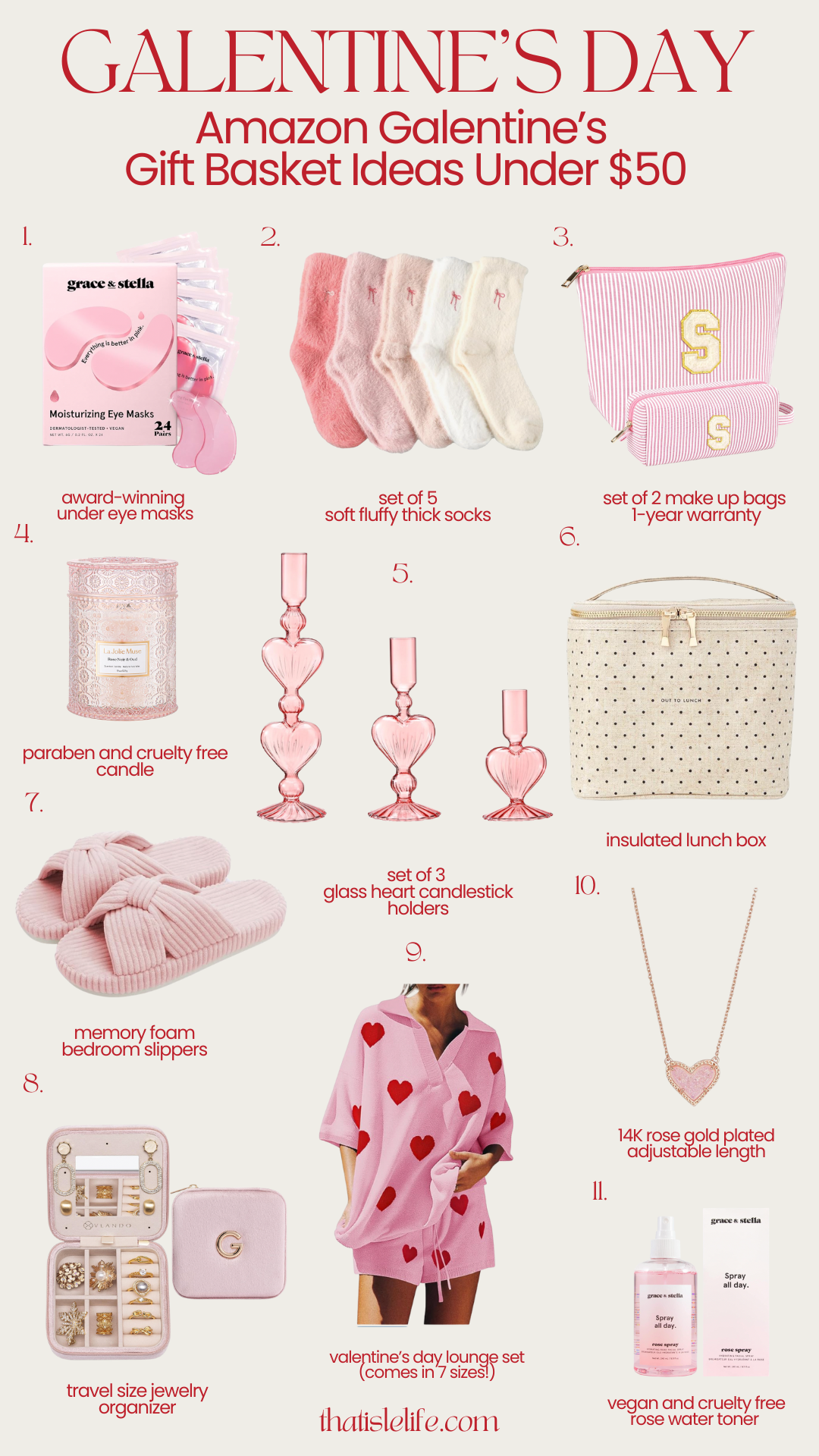 Amazon Galentine's Day Gift Basket Ideas Under $50