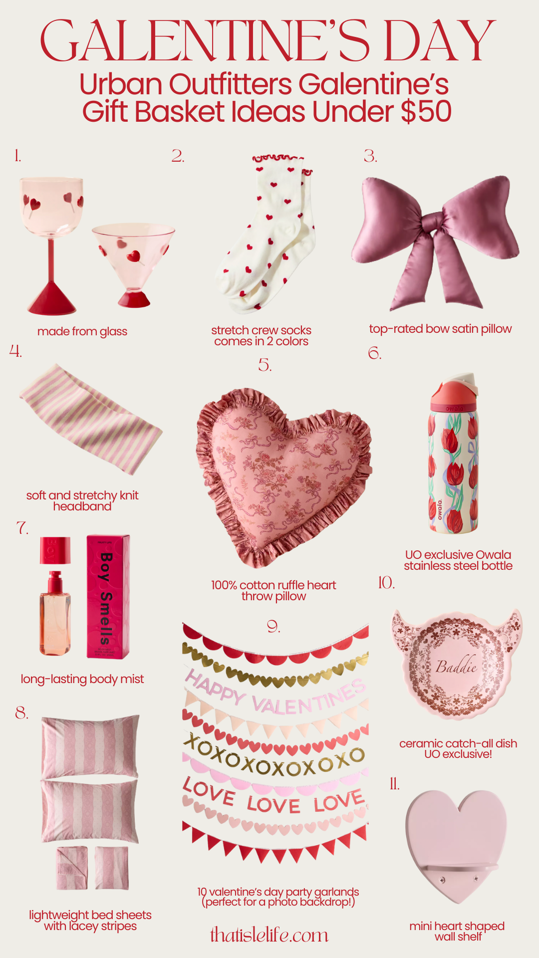 Urban Outfitters Galentine's Day Gift Basket Ideas Under $50